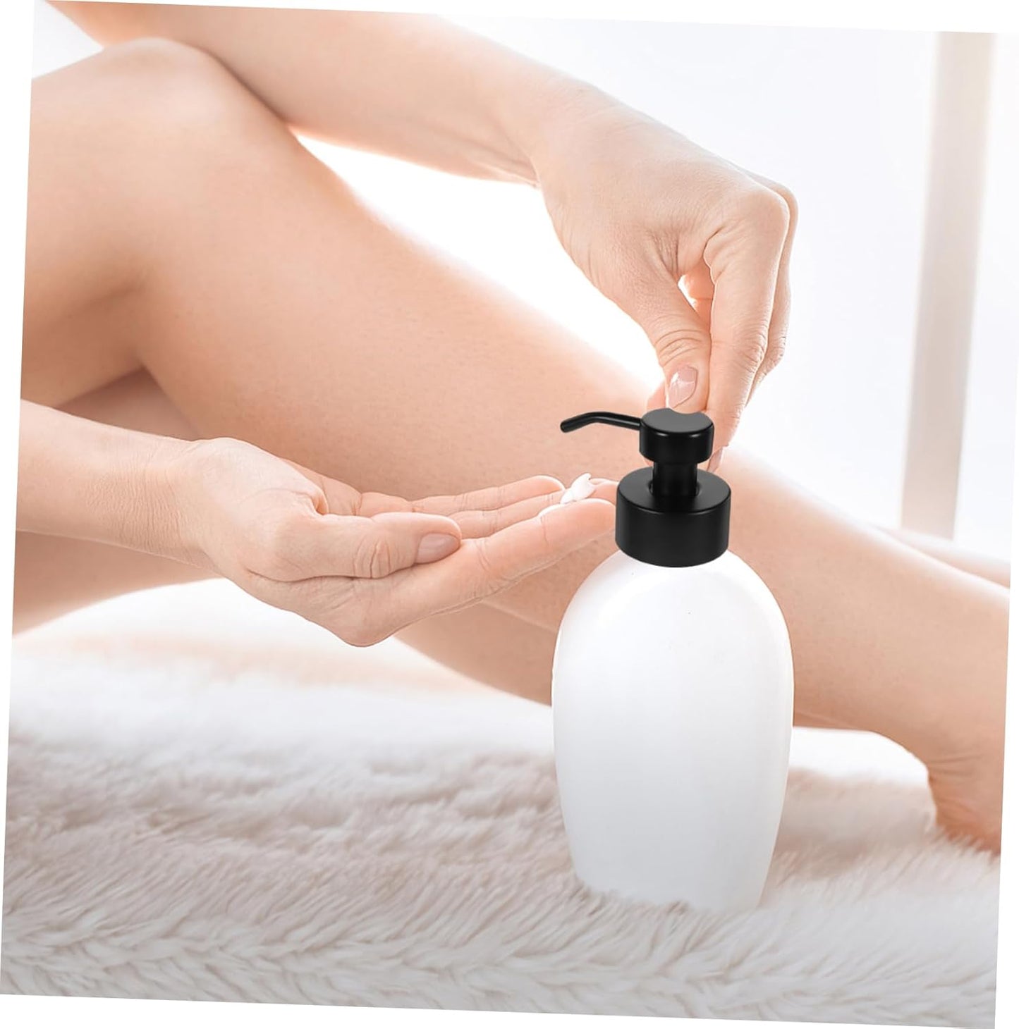 2pcs Soap Dispenser Pump Replacement Threaded Foaming Shampoo Lotion Pump Head Stainless Steel for Bottles of Soap Shampoo and Conditioners