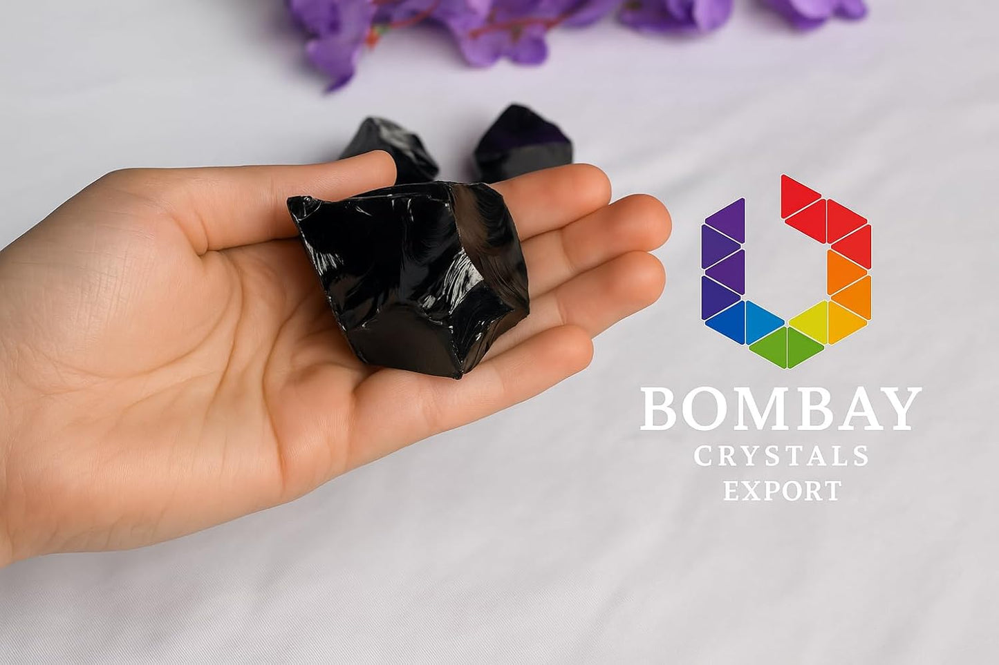 Black Obsidian Raw Stones 1.25-2 Inch, Natural Rough Healing Crystals for Protection, Chakra Balancing, Meditation, Energy Cleansing, Reiki Stones Bulk, Home Decor, Gemstone Collection