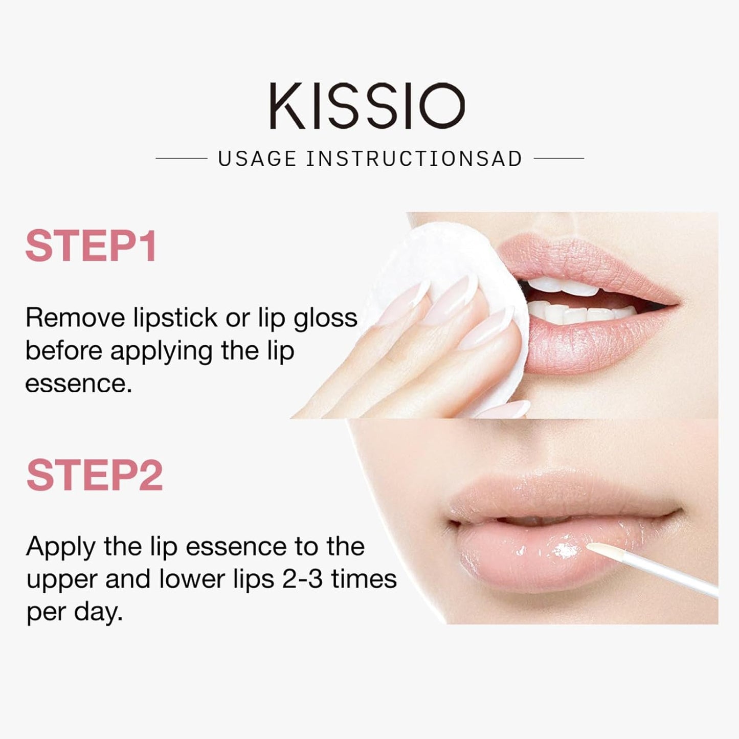 KISSIO Lip Plumper,2 PCS Natural Lip Plumper,Plumping Lips Serum,Plumping Lips Balm,Hydrated,Plump Day and Night,11ml