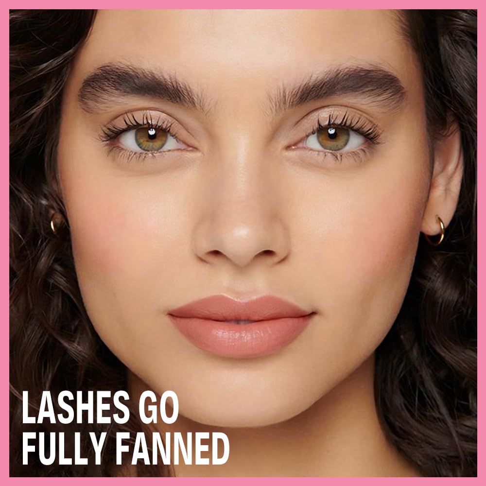 Double-ended Voluminous Waterproof Black Mascara - Buildable Lengthening, Curling & Defining for Dramatic Volume, Smudge-Proof 24H Wear, Cruelty-Free Blackest Black, Vegan