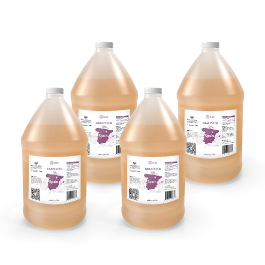 Grapeseed Oil - Pure Grapeseed oil for Skin - 100% Pure Carrier Oil for Hair, Face, and Skin - Direct from EIR Oils in the Beautiful Spanish Countryside (4 Gallons)