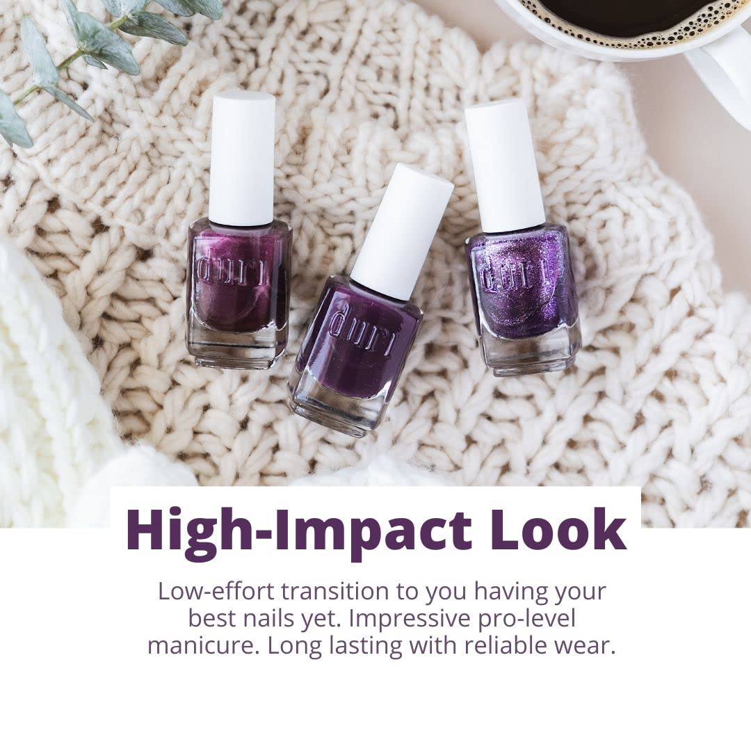 duri Nail Polish, 673 Fairytale Prague, Pastel Lilac, Full Coverage, Glossy Coverage, 0.45 Fl Oz