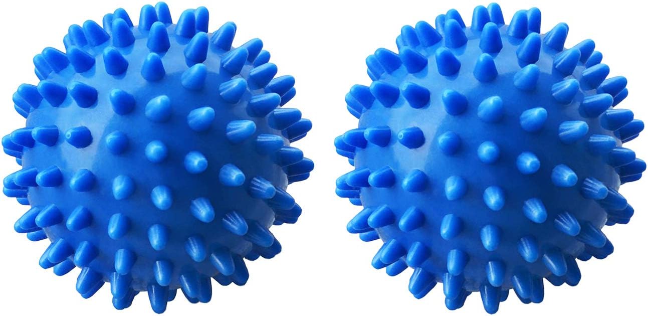 Professional Massage Balls Foot Ball Foot Massager Spiky Roller for Deep Tissue Trigger Point Plantar Fasciitis Reflexology Stress Therapy Myofascial Release, Blue(2 Pack)