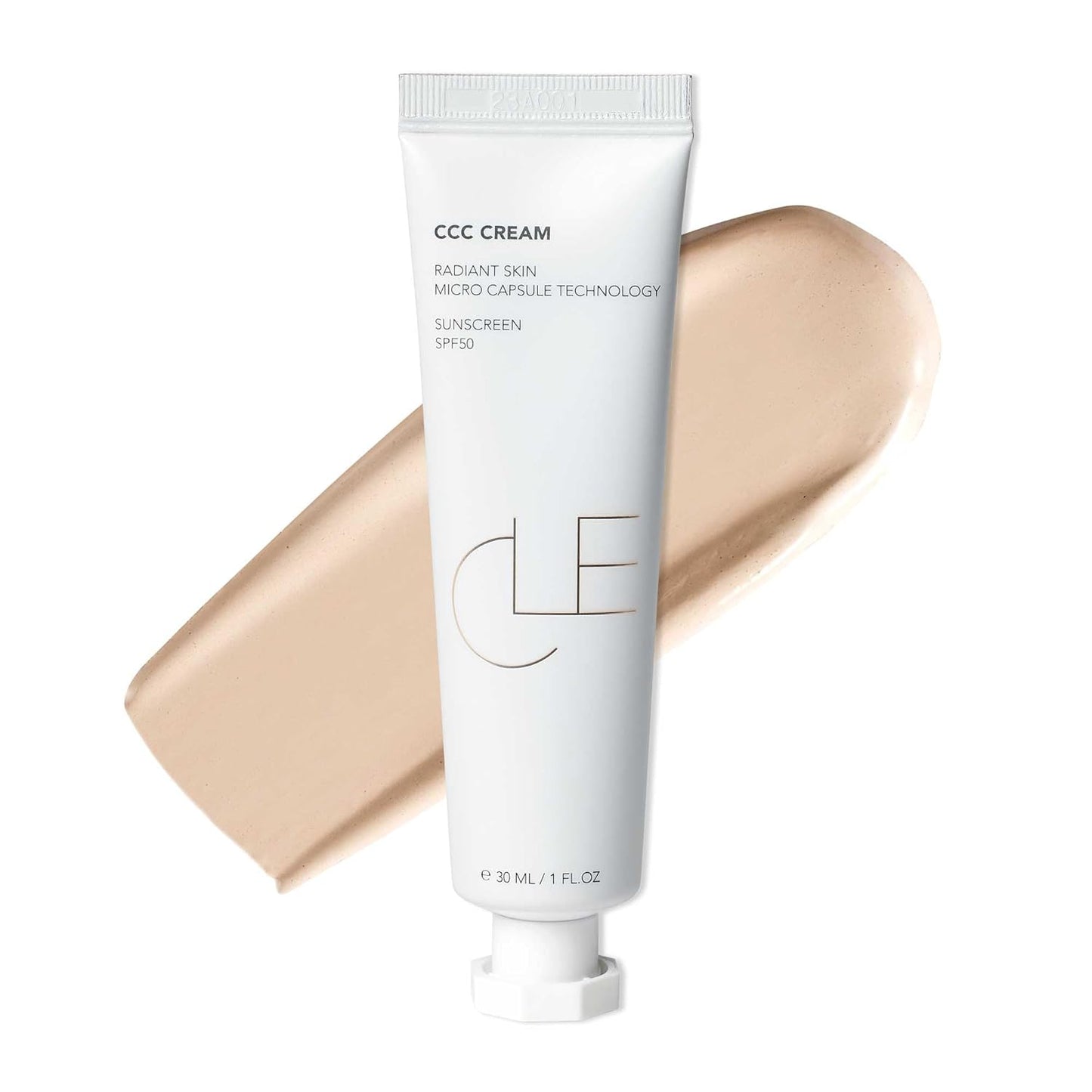 CLE Cosmetics CCC Cream (Neutral Fair 101 / SPF 50) - Color Correcting With Sunscreen - Lightweight, Hydrating Foundation - BB & CC Hybrid - Light to Medium Coverage - 1 fl oz