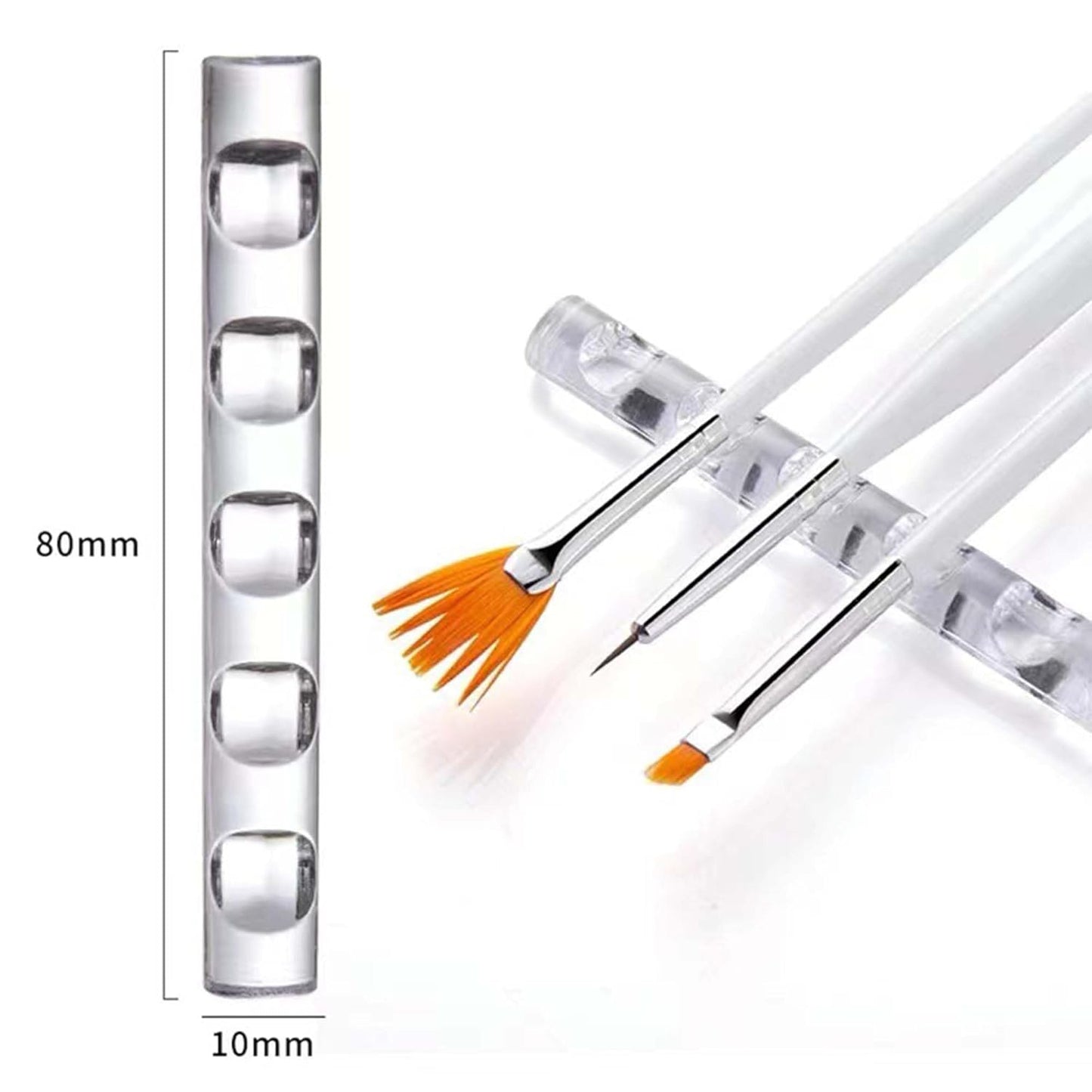 Nail Art Tools Set，including 5 Dotting Tools, 3 Striping Brushes, 5 Nail Art Brushes, 1 Brush Holder, 1 Nail Crystal Cup -Gift it to a friend or treat yourself