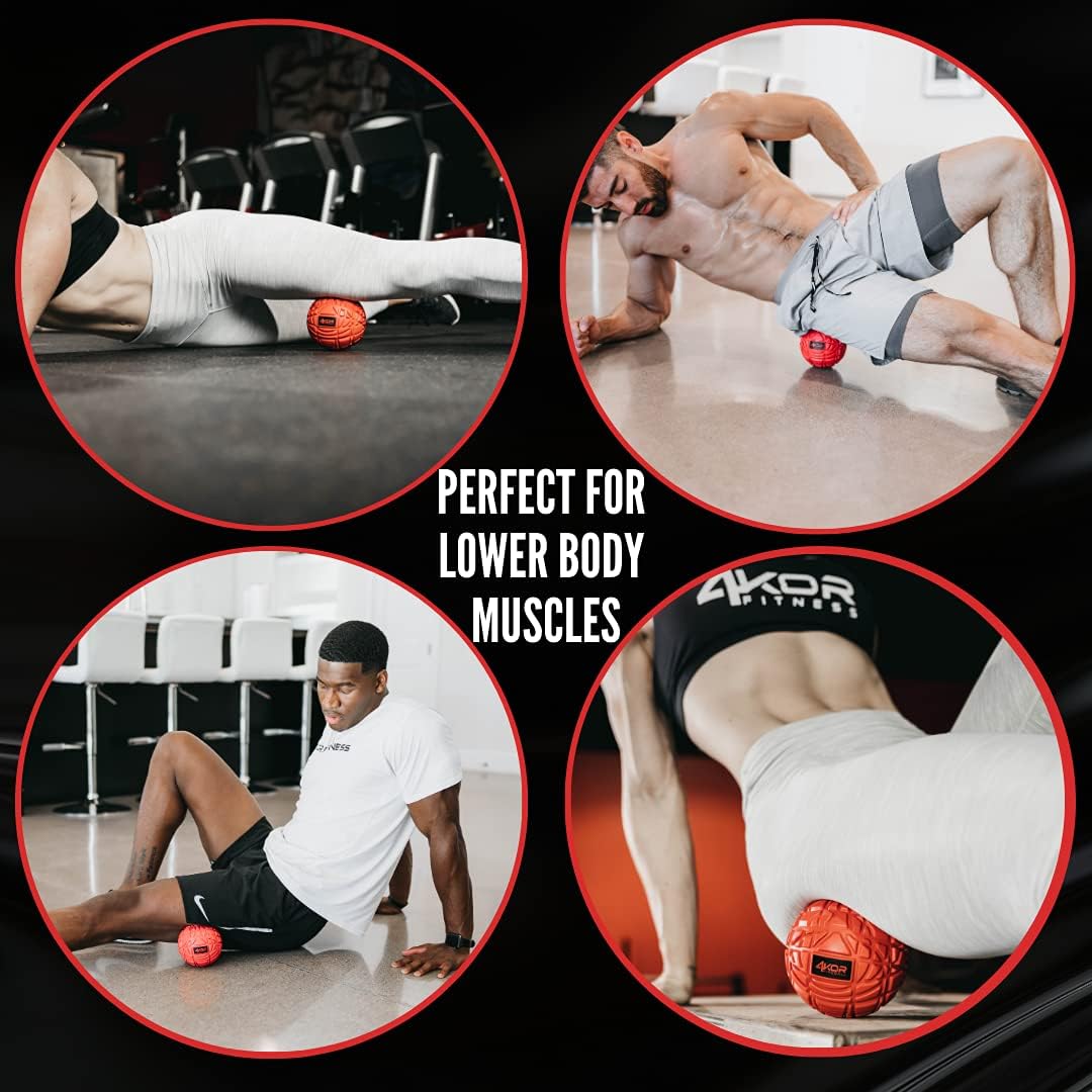 4KOR Massage Balls for Trigger Point Therapy - Myofascial Release Ball - Muscle Relief for Back, Neck, Shoulder, Foot Pain - Fitness Massage Balls for Mobility - Deep Tissue Release Ball