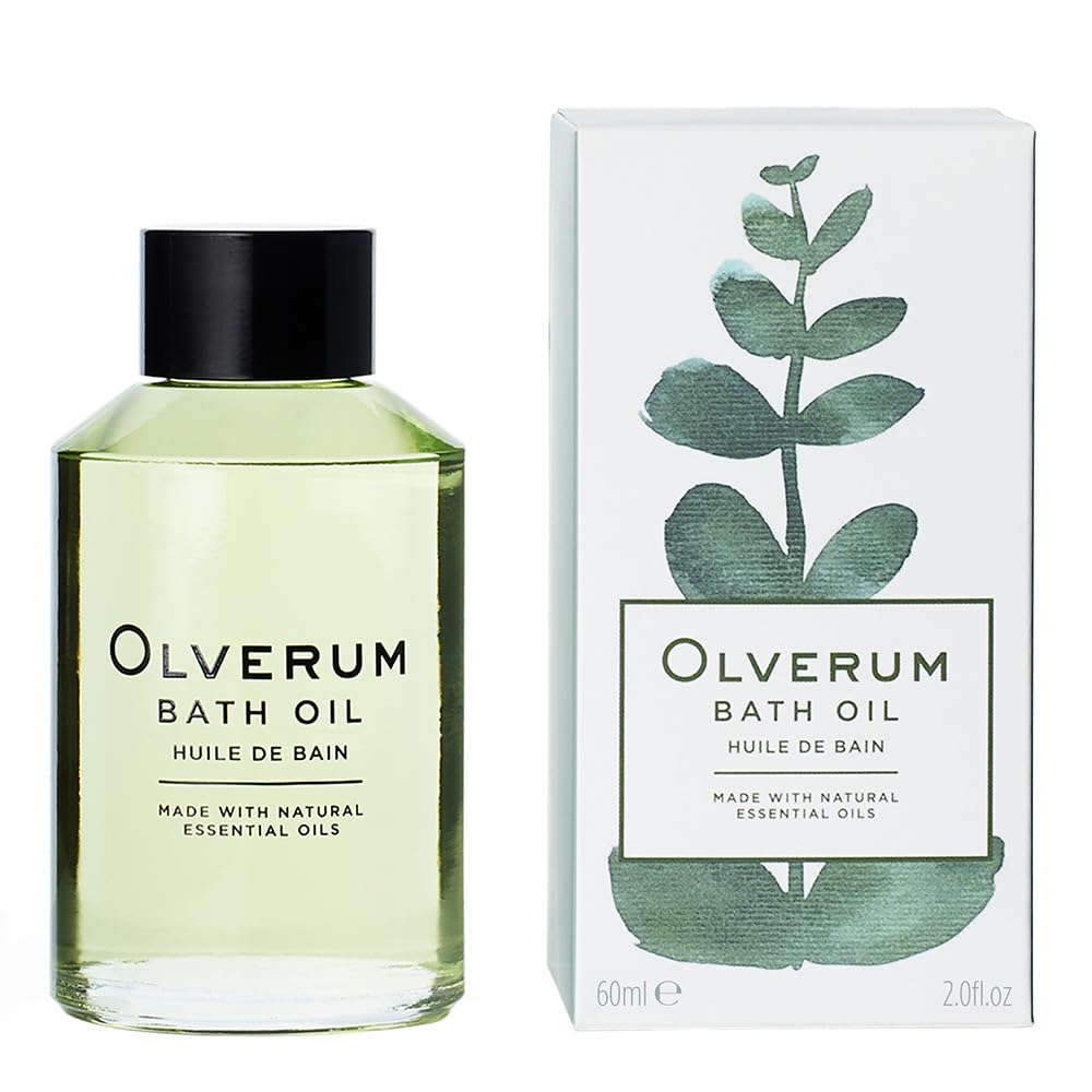 OLVERUM - Natural Bath Oil | Vegan, Cruelty-Free, Revitalizing Clean Beauty Bath Oil (2 fl oz | 60 ml)
