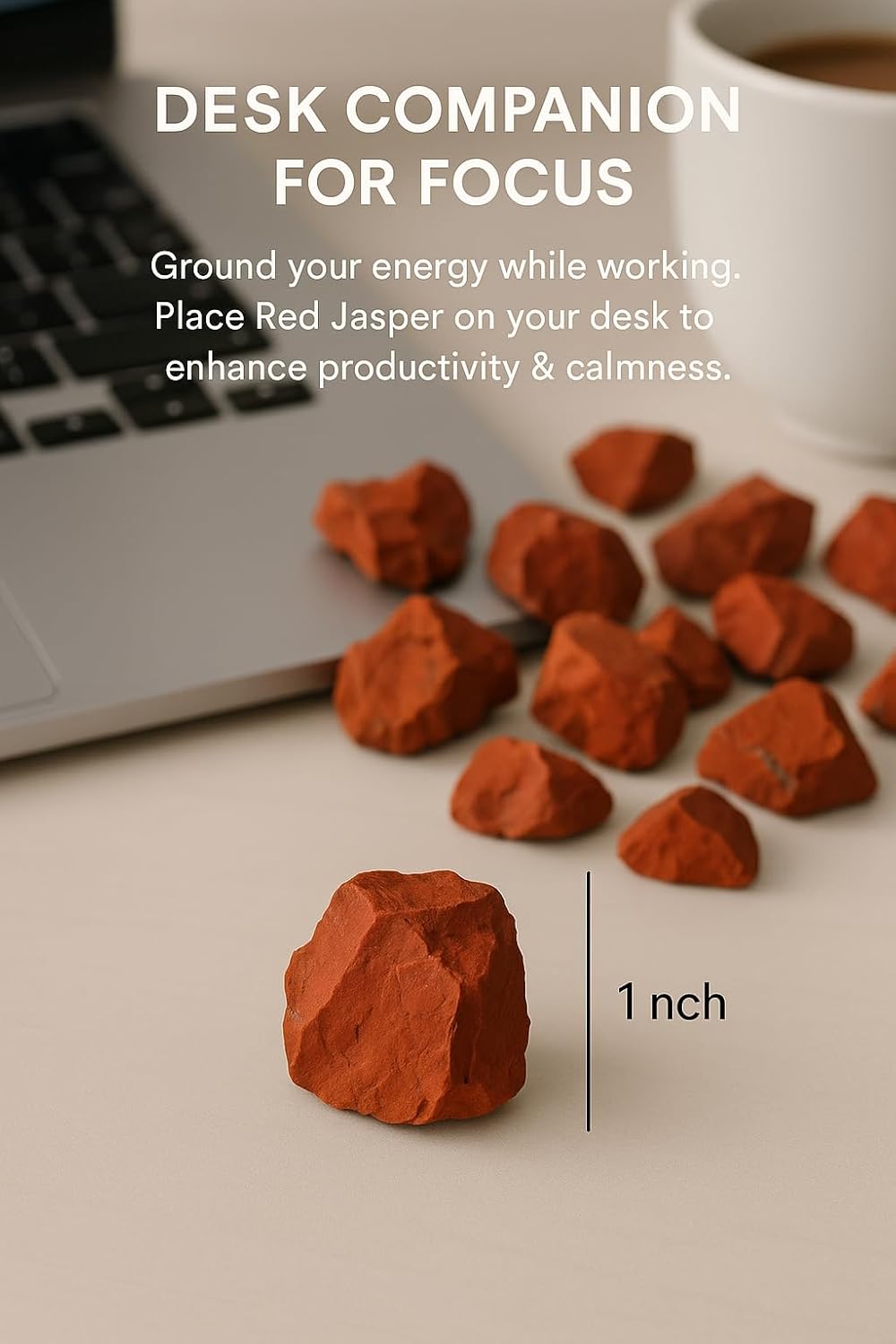 Large 1.25-2.0” Natural Red Jasper Healing Stones – Raw Gemstone for Love, Meditation, Chakra Balancing, Reiki, Crystal Grid, Energy Work, Tumbling, Wire Wrapping & Spiritual Home Décor