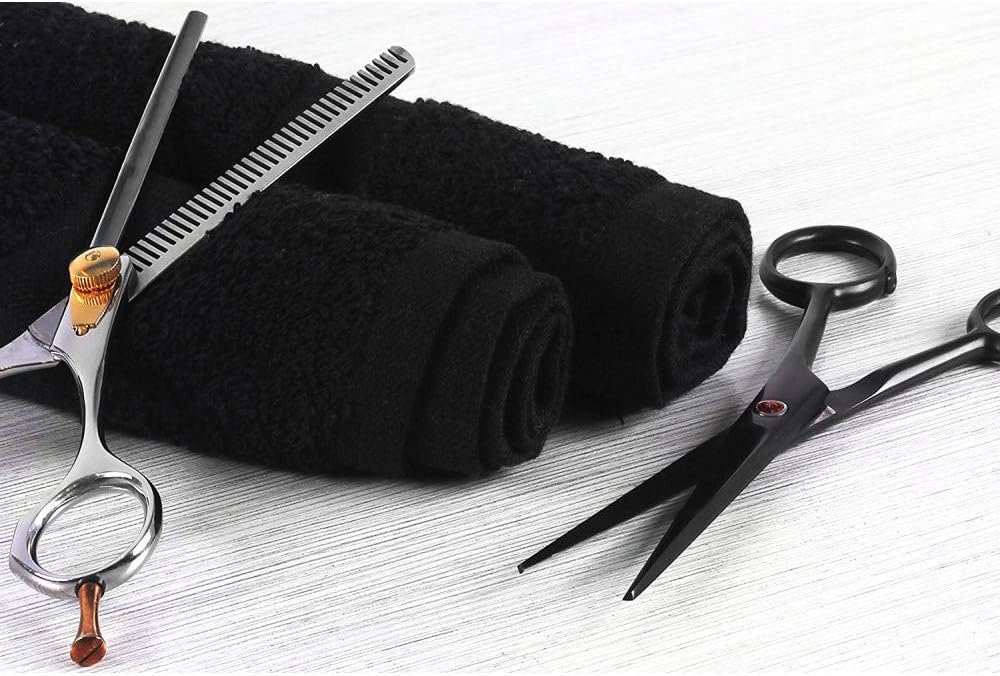 GREEN LIFESTYLE 24 Pack Black Pack Hand Towels 16 x 27 Premium Spa Quality, Super Soft and Absorbent for Gym, Pool, Spa, Salon and Home