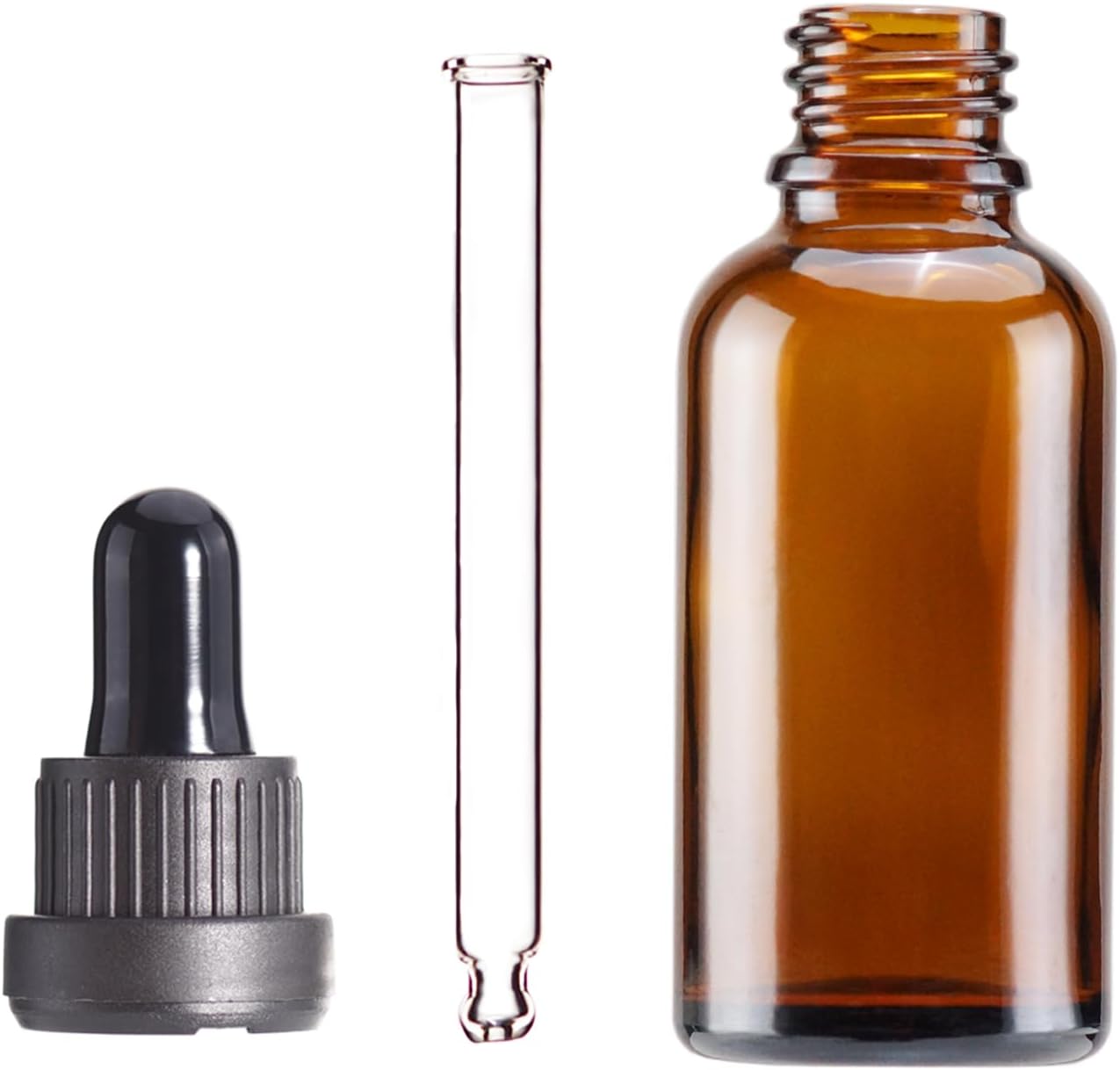 YIZHAO Amber Glass Dropper Bottle 1oz, Tincture Bottles with Glass Dropper, for Essential Oils, Aromatherapy, Cosmetic, Laboratory, Pharmacy, Liquids, Travel –12 Pcs