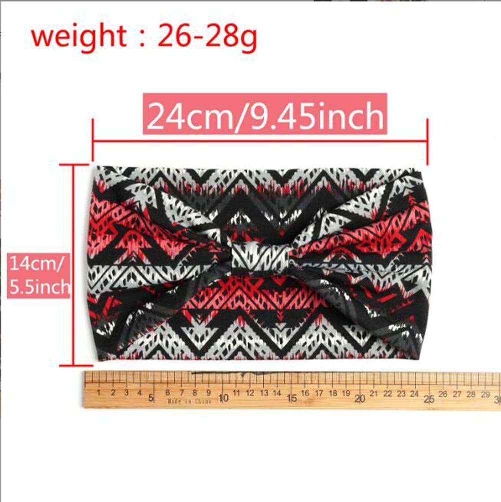 K-Elewon 3 Pack Women Wide Elastic Head Wrap Headband Sports yoga Hair Band