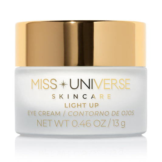 Light Up Eye Cream .46 oz, Firming Under Eye Cream for Dark Circles and Puffiness, Under Eye Brightener Face Cream for Women, Facial Skin Care Product with Hyaluronic Acid