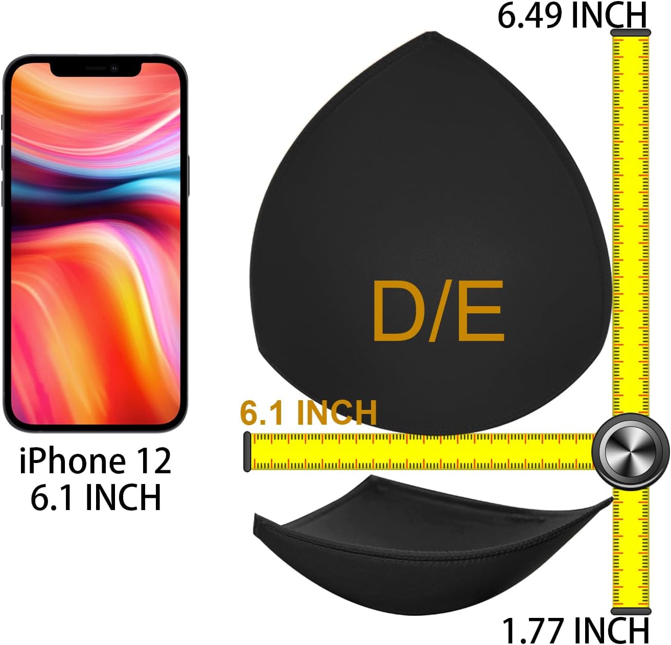 Bra Pad Insert,Removable Sport Bra Cup Triangle Breathable & Reusable Bra Pad for Yoga Bra,Swimsuits,Bikini