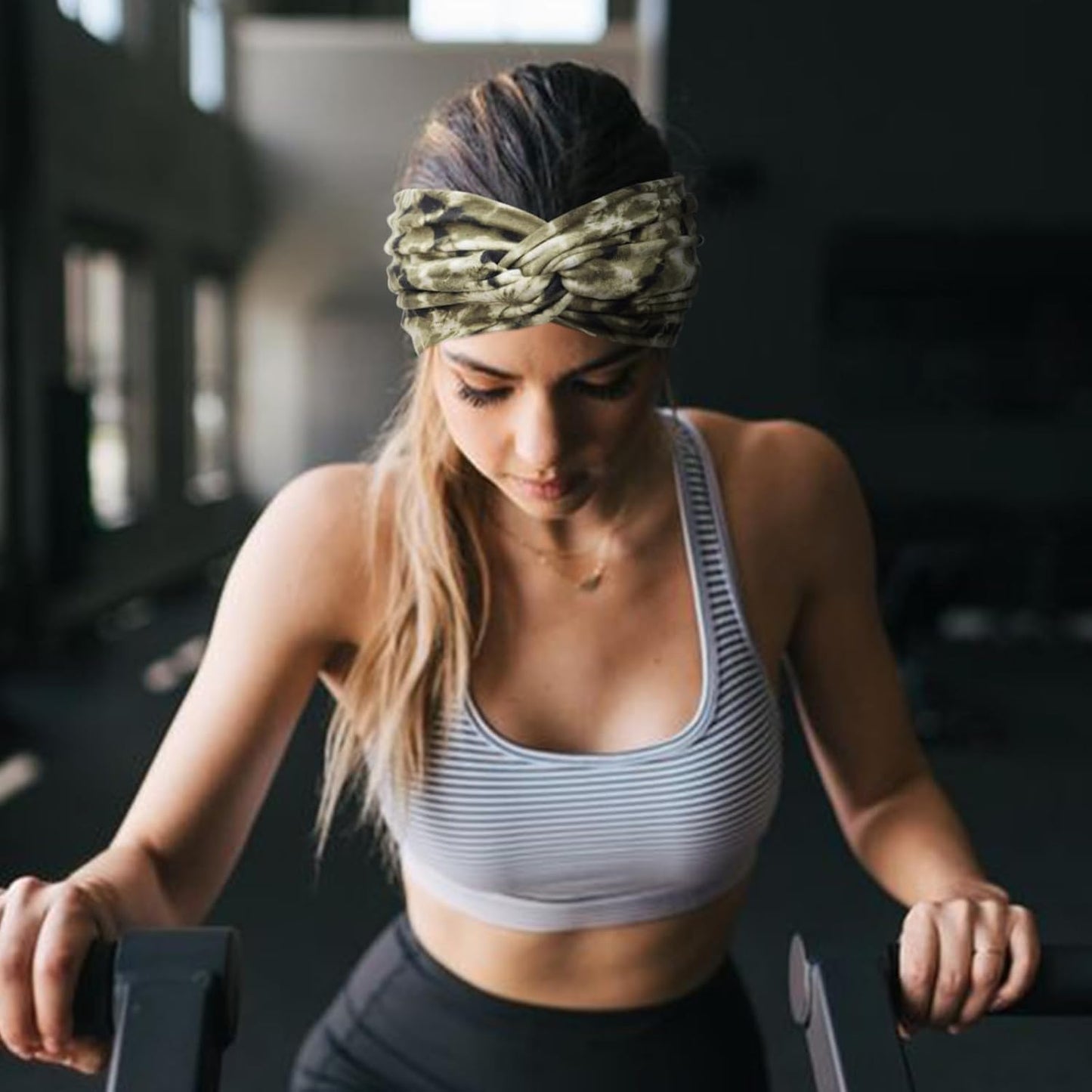 Extra Wide Headbands for Women Large Turban Headband Non Slip Boho Elastic Hairband Hair Twisted Knot Head Bands Accessories