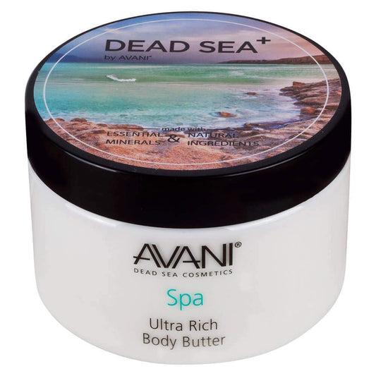 Avani Ultra Rich Body Butter-Dead Sea Salt, Aloe Vera,Vitamin E, Shea, Jojoba, Sunflower, Olive Essential Oil-for All Skin Types-Pear/Apple Fragrance