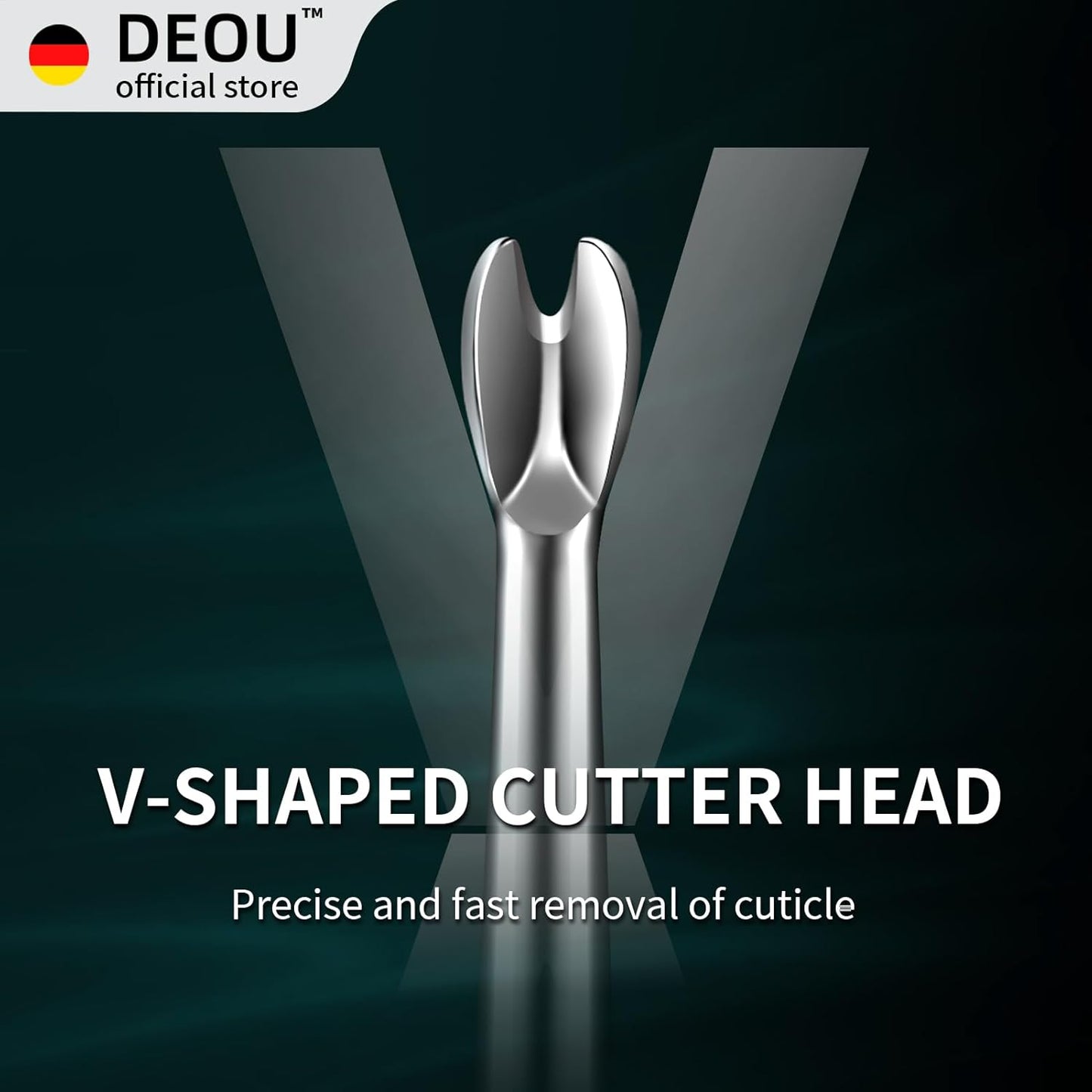 DEOU Cuticle Pusher Dead Skin Remover Stainless Steel dead skin fork cuticle trimmer Professional nail art tools Peeler Scraper Clean nail edges cuticle