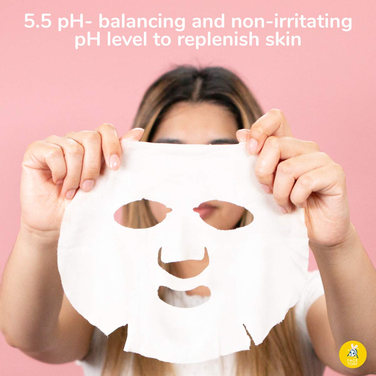 FACETORY K Beauty Face Mask Skin Care - OATS MY BANANAS CALMING Sheet Mask with Oat Extract | Milky Essence Soothes & Moisturizes (5 Pack)