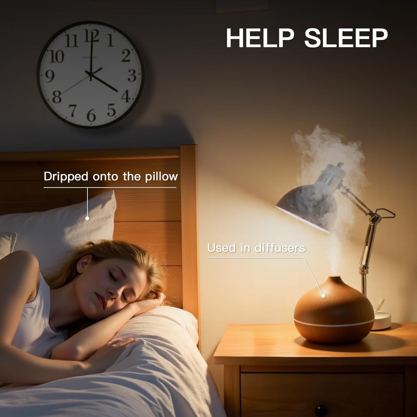 HIQILI Lavender Essential Oil for Diffusers, Aromatherapy, Natural Relaxation, Stress Relief & Sleep Aid, Therapeutic Grade 1 Fl Oz