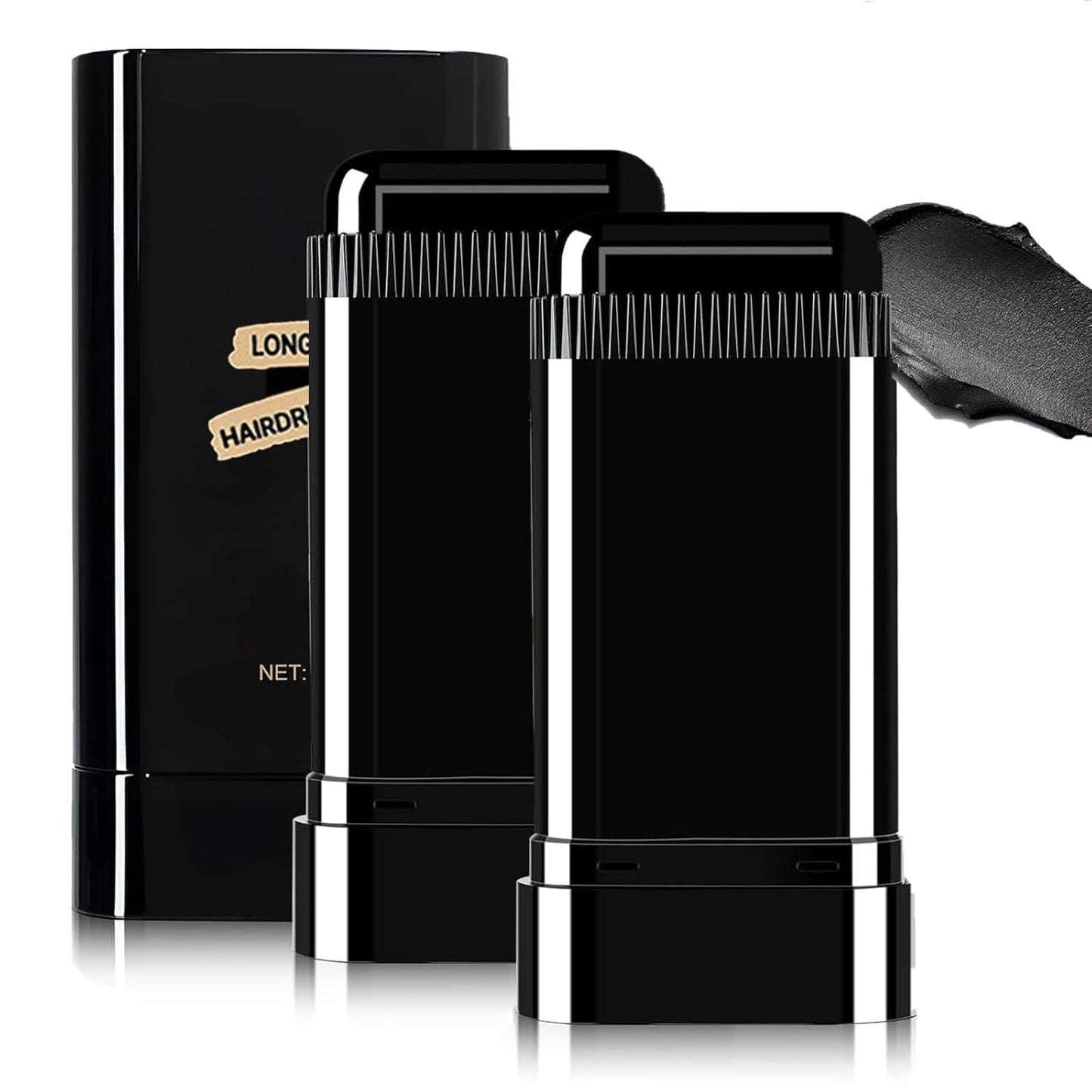 2Pack Safe and Convenient Comb Hair Dye, Portable Hair Dye Comb For Gray Hair Coverage, Waterproof and Sweat-Proof, 2 in 1 Instant Dye, for Women & Men (BLACK)