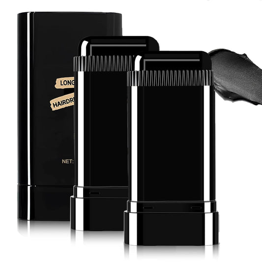 2Pack Safe and Convenient Comb Hair Dye, Portable Hair Dye Comb For Gray Hair Coverage, Waterproof and Sweat-Proof, 2 in 1 Instant Dye, for Women & Men (BLACK)