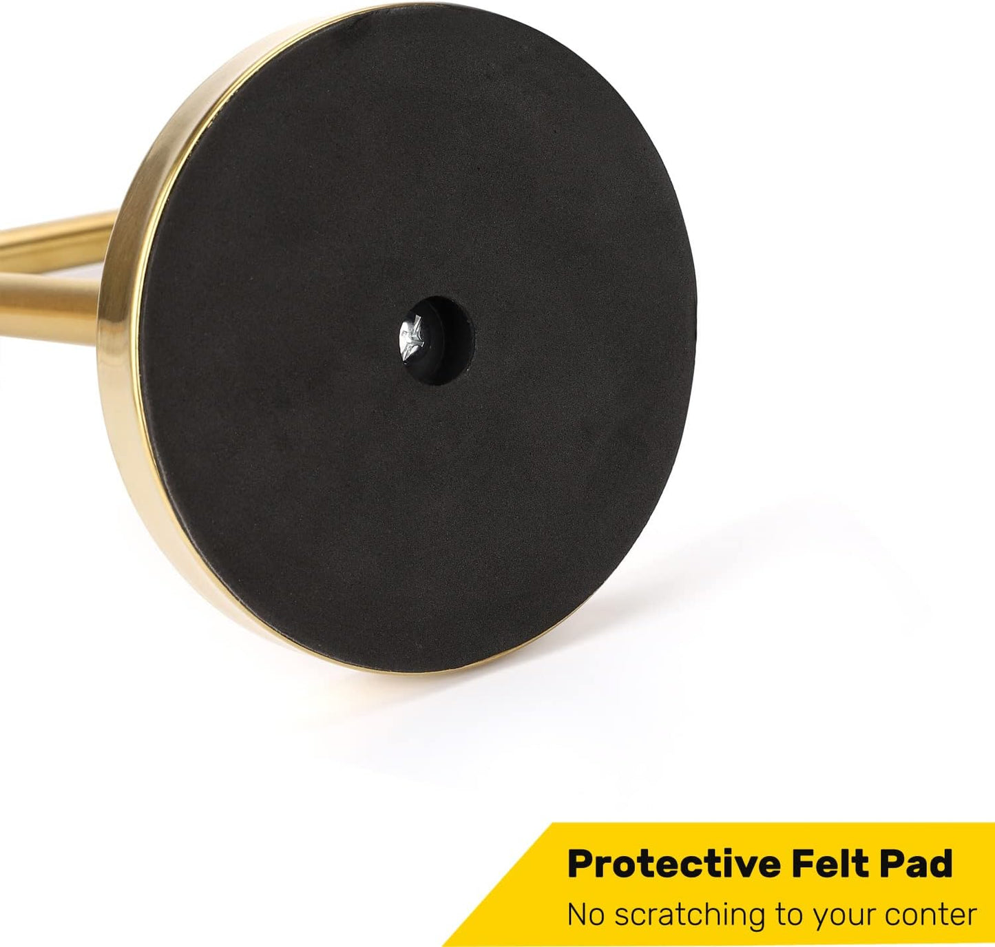 Hand Towel Holder Gold, Hand Towel Rack Stand with Heavy Weighted Base, Countertop Hand Towel Holder Stand for Bathroom，SUS304 Stainless Steel (Gold)