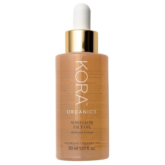 KORA Organics Noni Glow Hydrating Face Oil with Rosehip, Gua Sha Oil, Certified Organic, Cruelty Free, 1.01 fl oz - Beauty Products for Women