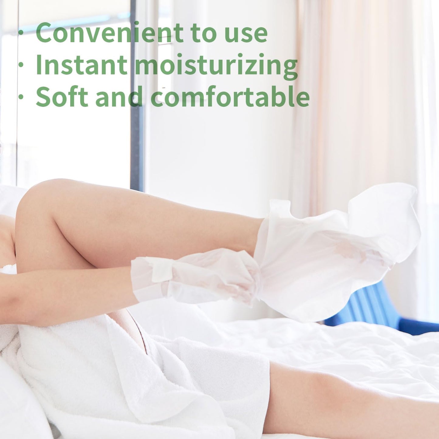 SULADEC Moisturizing Foot Mask with Shea Butter and Goat Milk, Hydrating Foot Masks for Dry Cracked Feet, Dry Skin Moisturizer for Soft and Smooth Touch Feet - Men Women - 5 Pairs