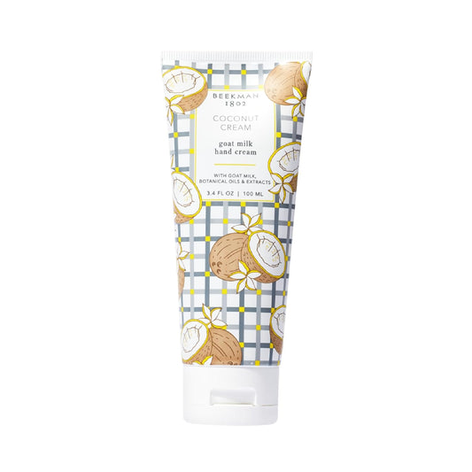 Beekman 1802 Coconut Cream Hand Cream - Scented - 3.4 fl oz - Nourishes, Hydrates & Repairs - With Shea Butter & Glycerin - Non-Greasy - Microbiome Friendly - No Irritation - Good for Sensitive Skin