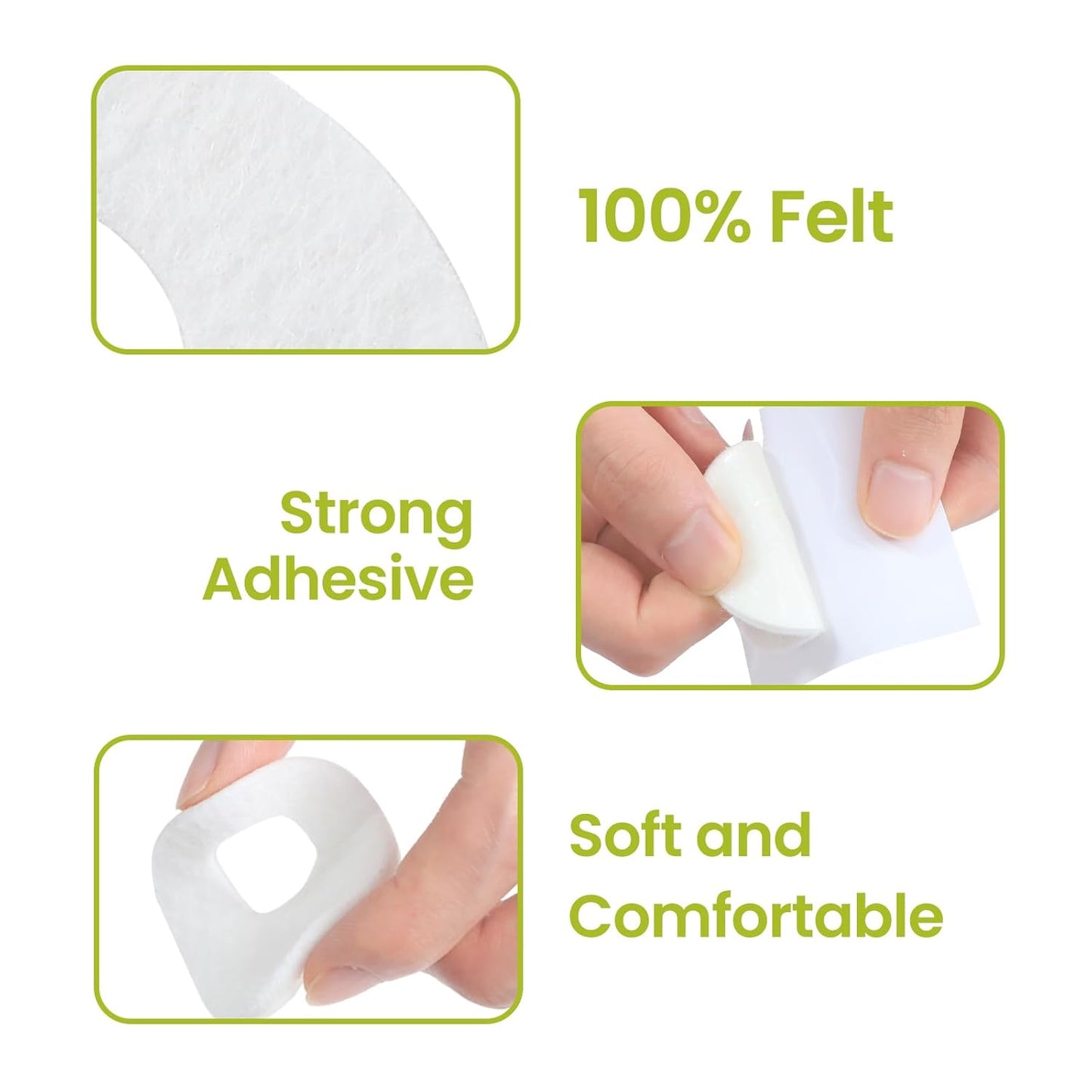 Bukihome Callus Cushions Corn Removers for Foot Bottom, 1/5" Thick Oval Corn Removers Callus Pads, Adhesive Corn Pads for Men & Women - Relieve Friction, Pressure & Shoe Rubbing (White, 84 Count)