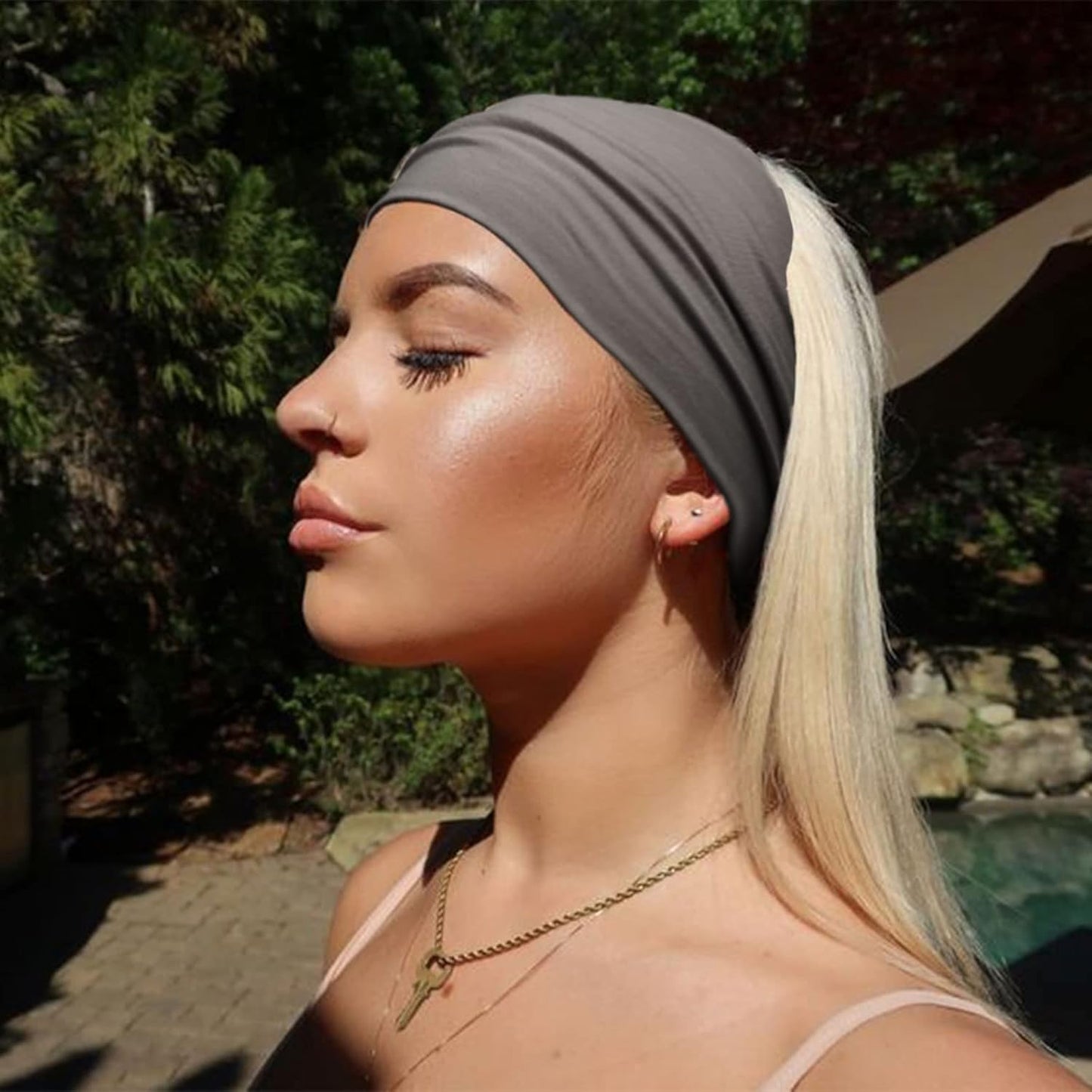 DRESHOW 4 Pack Turban Headbands for Women Wide Vintage Head Wraps Knotted Cute Hair Band Accessories