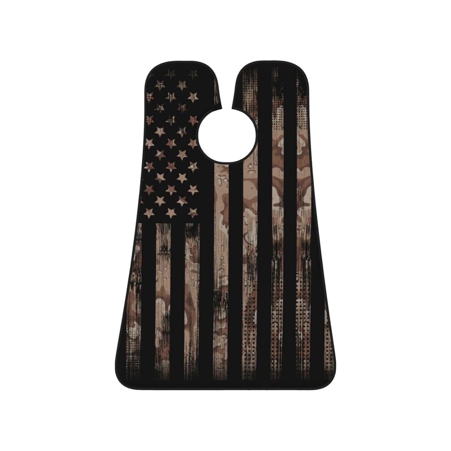 American Flag Beard Bib Apron, Beard Hair Catcher For Men Shaving, Waterproof With Suction Cups