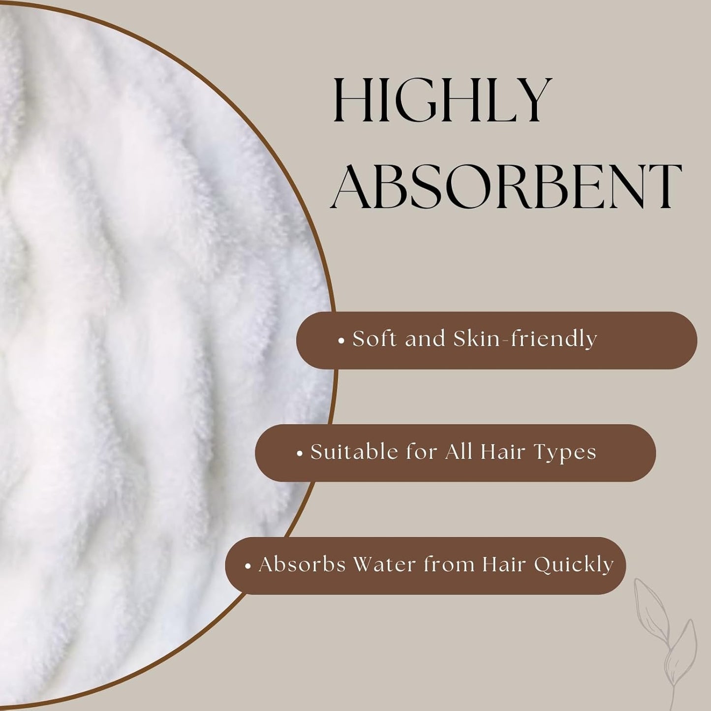 Microfiber Hair Towel Wrap for Kids, Snow Bear Dry Hair Cap Suck Water, Absorbent Quick Girls Boys Hair Drying Towel, Lightweight Bouncy Hat Headscarf