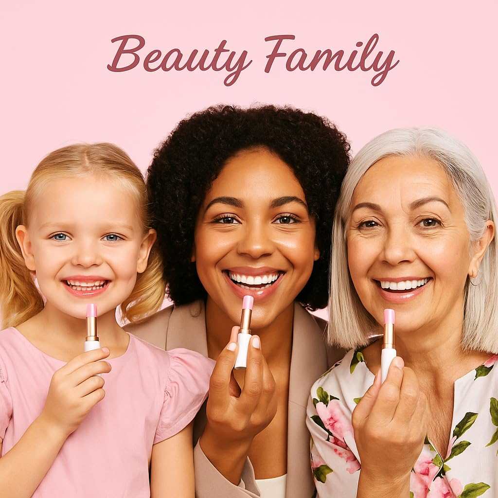 3 Pcs/Set Strawberry, Peach & Aloe Jelly Lipstick Set, Color Changing Lip And Cheek Stain | PH-Activated Temperature Reactive Moisturizing Lipstick for Dry & Mature Lips, Hydrating Long-Lasting Lip