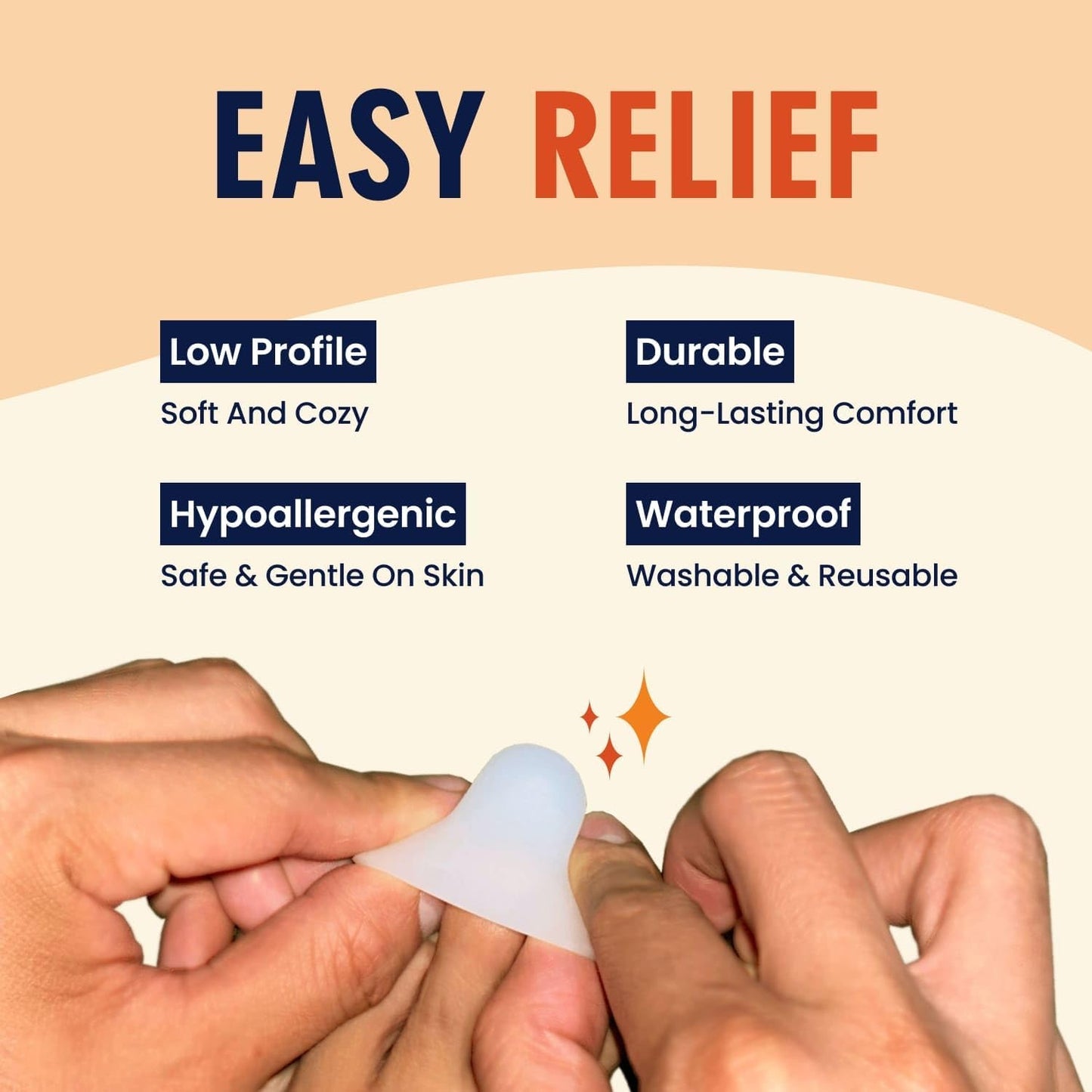 Dr. Frederick's Original Gel Toe Protectors for Men & Women - 12 ct - Toe Caps for Foot Pain Relief - Flexible Cushions for Ingrown Toenails, Corns, Calluses, Blisters, and Comfort - White - Small