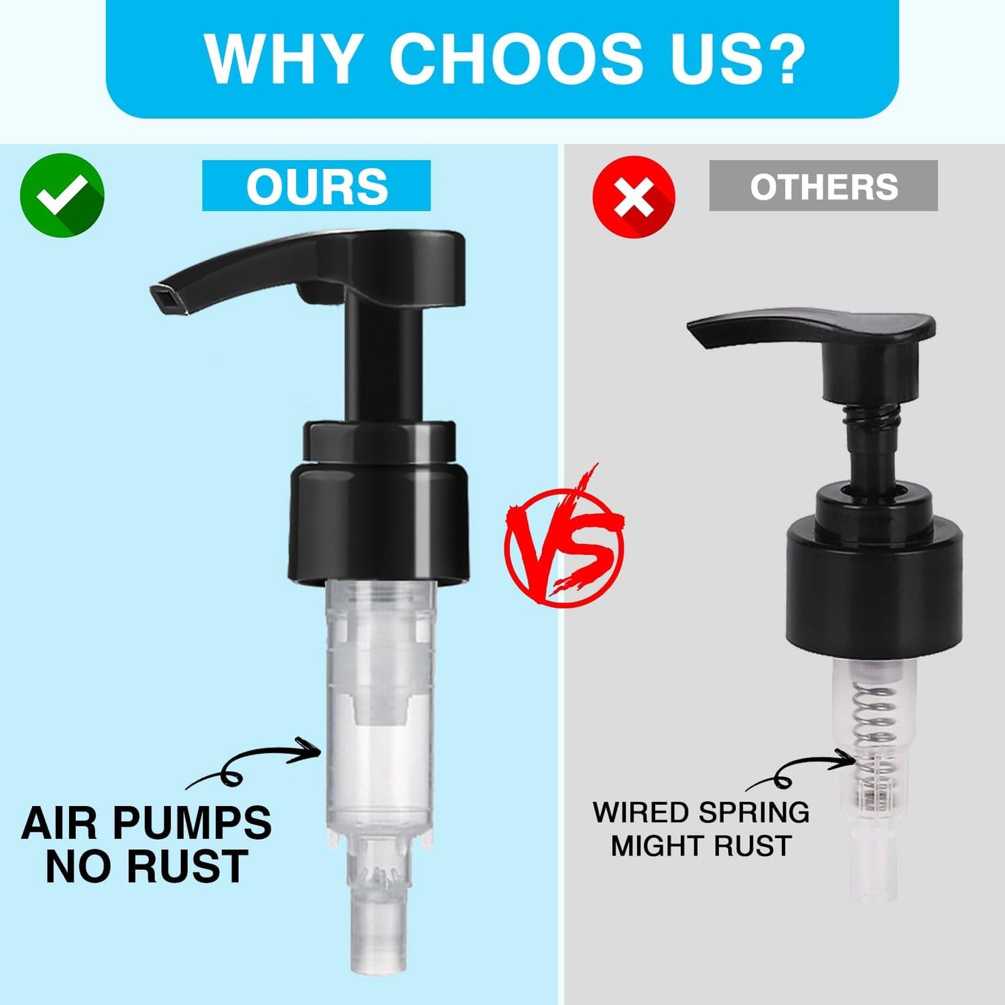 4-Pack Shampoo Pump for Liter 33.8 oz Shampoo and Conditioner, Pump Dispenser Fits Most Salon Brand Bottles with 1-inch Wide Opening, Black Replacement Pump for Hair Products, Body Wash, Lotion, Gel