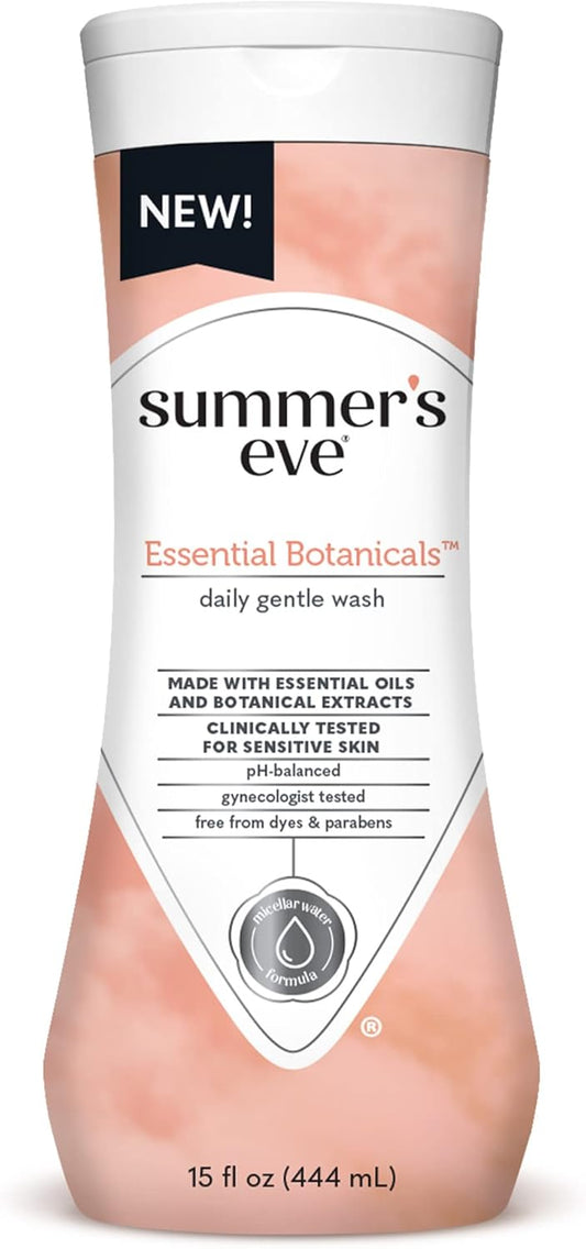 Summer's Eve Essential Botanicals Feminine Wash, Essential Oils and Botanical Extracts, 15 oz