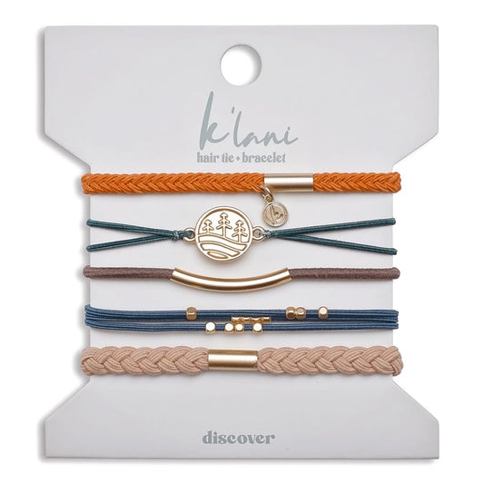 K'lani Hair Tie Bracelets for Women - Elastic Hair Bands That Double as Stylish Jewelry - Discover - Medium