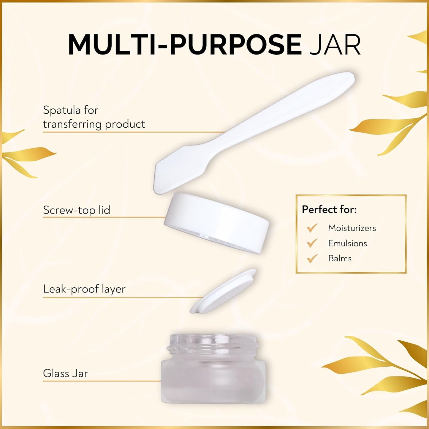 11 Piece Travel Skincare Containers Set - TSA Approved Toiletry Bag & Travel Size Toiletries Bottles - Airless Pump, Dropper Bottles & Travel Size Containers for Serums, Moisturizers, & Oils