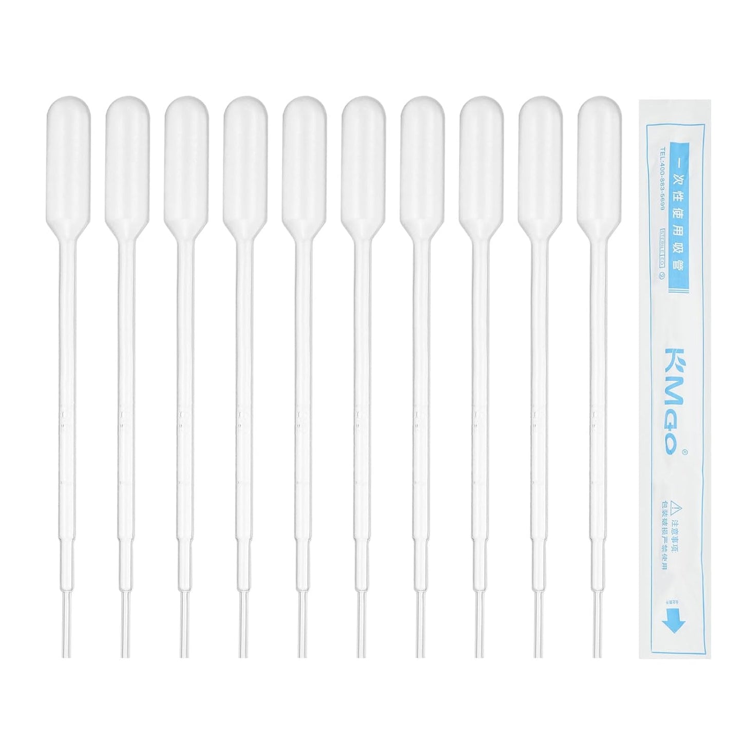 PATIKIL 1ml Pipettes Dropper, 24pcs Plastic Pipettes Disposable Pipette Transfer Pipette Calibrated Plastic Eye Dropper with Scale for Science Laboratory Resin DIY Crafts Makeup Oil