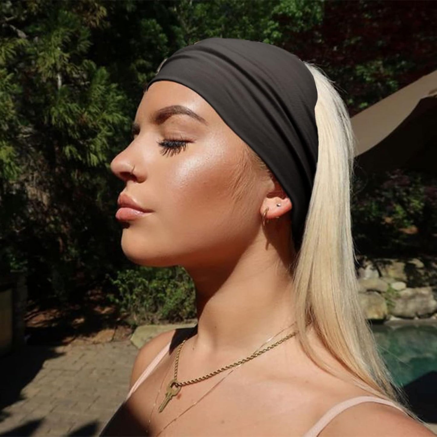 DRESHOW 4 Pack Turban Headbands for Women Wide Vintage Head Wraps Knotted Cute Hair Band Accessories