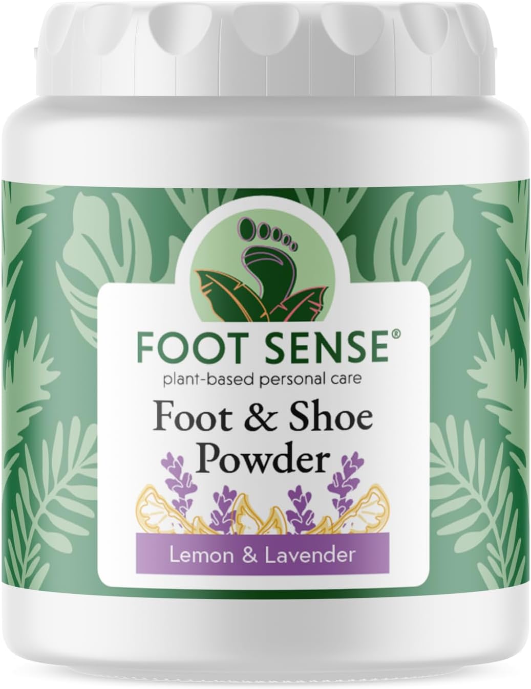 FOOT SENSE All Natural Foot & Shoe Powder, Foot Deodorant, Talc-Free, Odor Eliminator, Disinfects & Deodorizes, Long-Lasting up to 6 Months Safe for Men, Women, Kids, Athletes, 50g (4 Pack)
