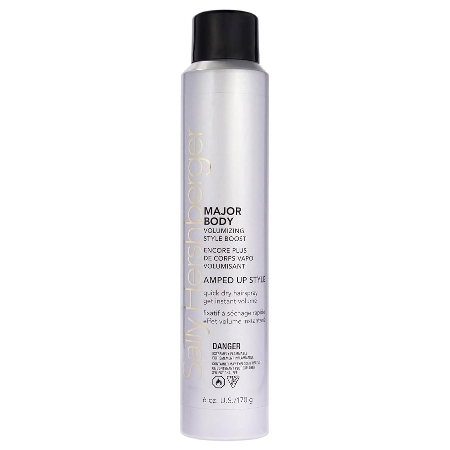 SALLY HERSHBERGER Major Body Volumizing Style Boost Hair Spray for Men & Women - Strong Hold Hairspray for Unisex - Adds Intense Volume & Shine - All Hair Types - 6 oz