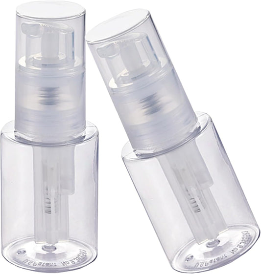 HSOMiD 2 Pack - Empty Powder Spray Bottle, Barber Powder/Talc Powder/Hair Fibers Sprayer, Applicator for Hair Salon, Cleaning, Plants, Misting & Skin Care (120ml)