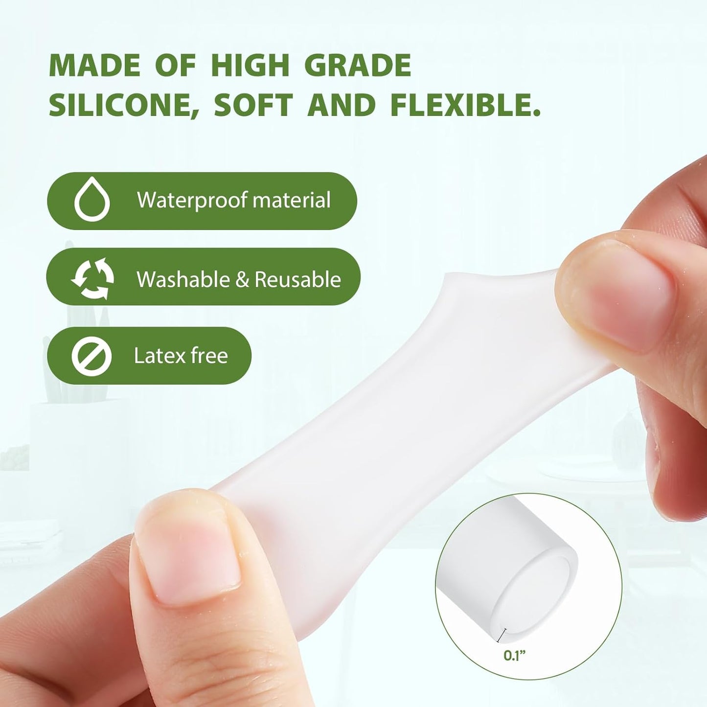 Bukihome Silicone Toe Protectors – 14 Pack Aloe Vera Extract Infused Silicone Toe Sleeve for Hammer Toes, Corns, Calluses, Blisters – Soft Gel Protector Toe Cushions for Pain Relief (Multi-Size)