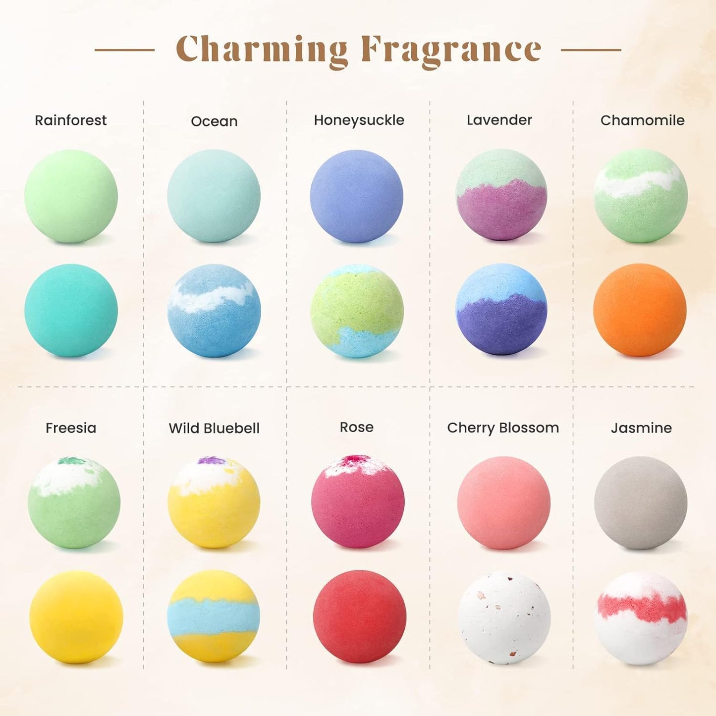 Bath Bombs Set, 20 pcs Natural Shea Butter & Safe Oil Bath Bomb for Skin Moisturizing, Handmade Bubble Bath & Fizzy, Ideal Presents for Women