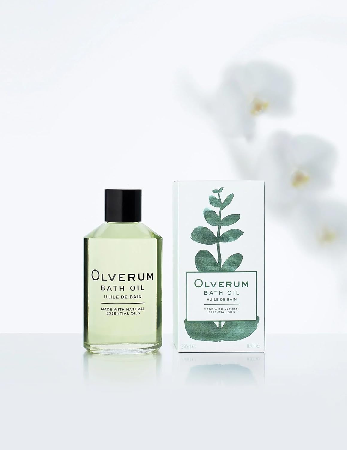 OLVERUM - Natural Bath Oil | Vegan, Cruelty-Free, Revitalizing Clean Beauty Bath Oil (8.5 fl oz | 250 ml)