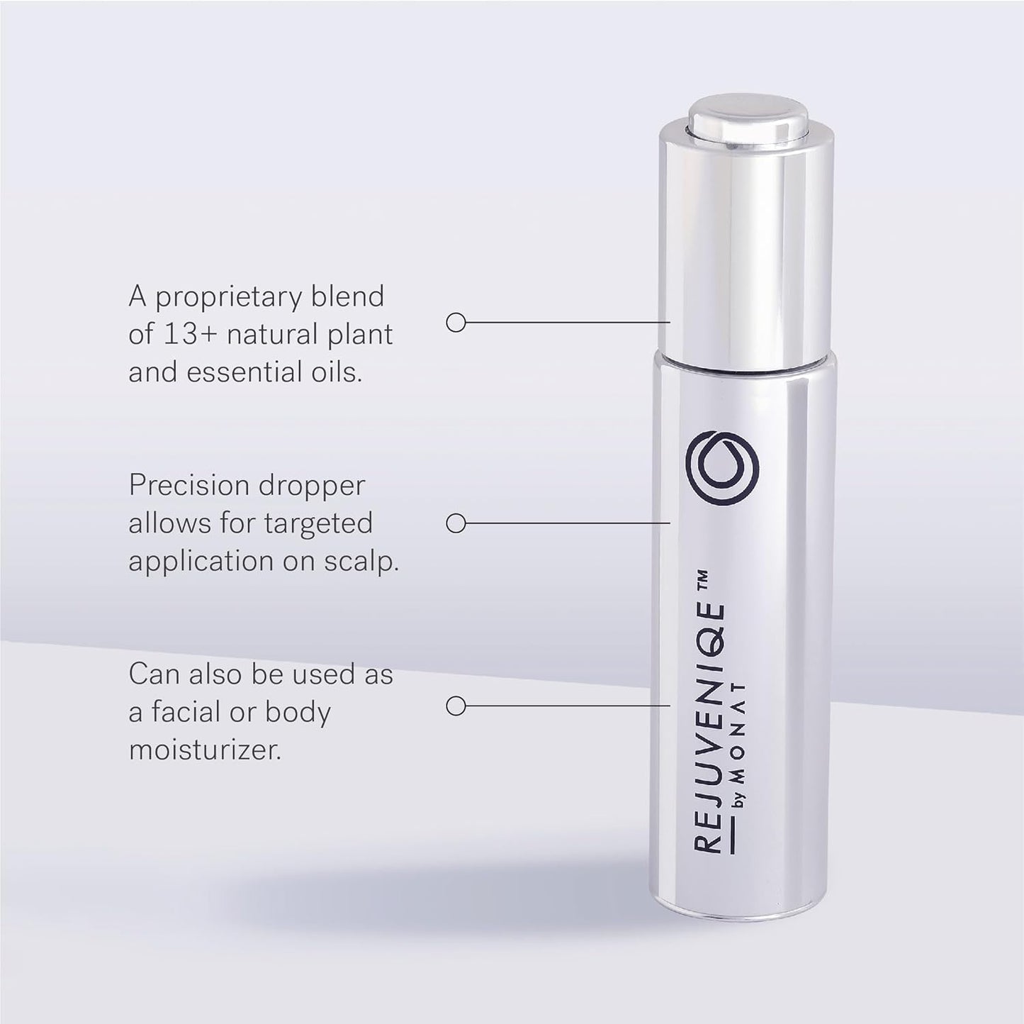 MONAT REJUVENIQE Oil – 3-Month Supply - Multipurpose Hair & Skin Treatment - 13+ Natural Plant and Essential Oils – Strengthens, Reduces Frizz Boosts Shine - Provides Intense Hydration – 90ml(3 fl oz)