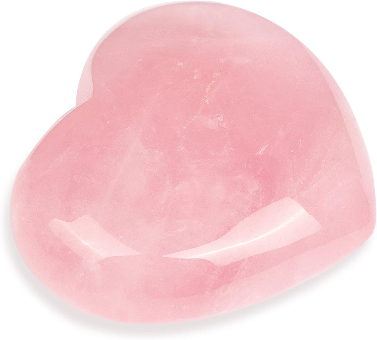 Artistone Rose Quartz Crystals Heart Stone 2 Inch Carved Gemstone Healing Crystal Stone for Chakra Reiki Balancing Meditation Massage Home Decor with Gift Box