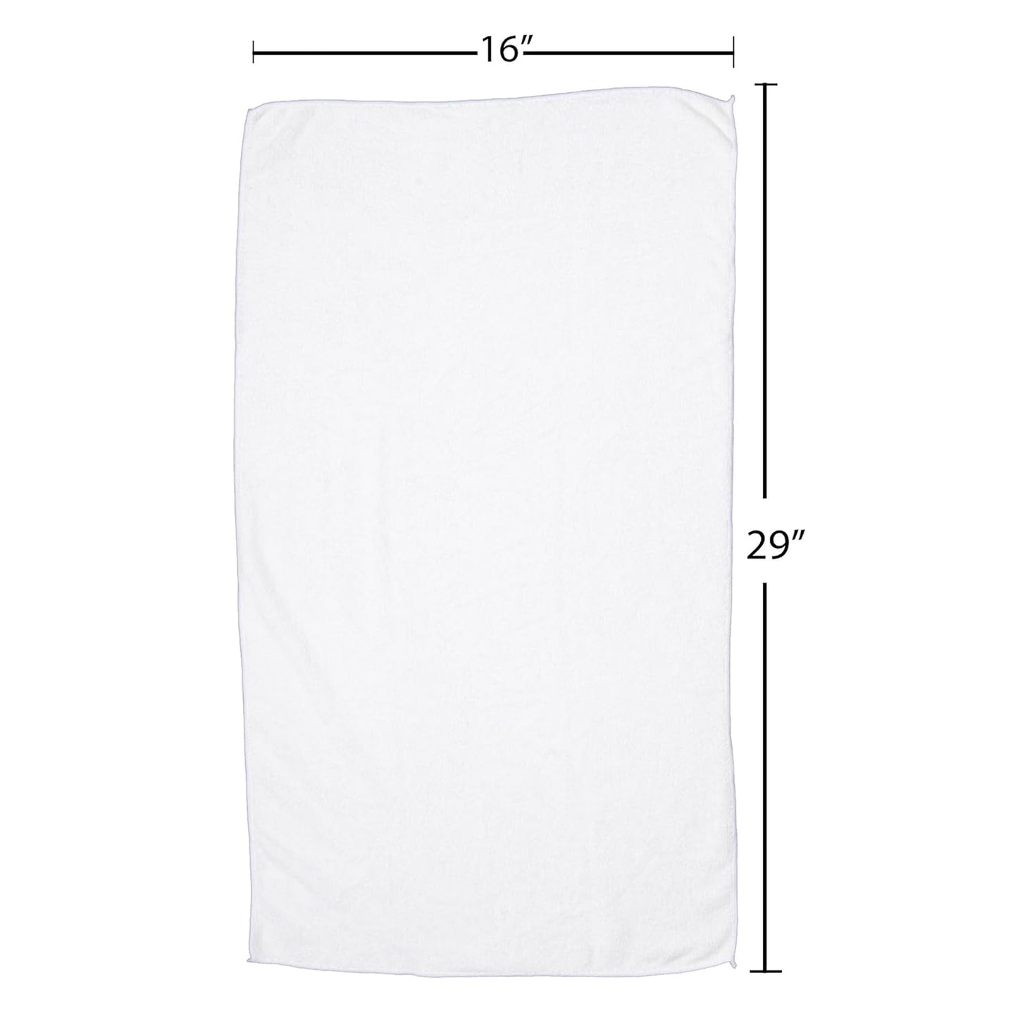 Fromm Softees Microfiber Salon Hair Towels for Hairstylists, Barbers, Spa, Gym in White, 16" by 29", 10 count Perfect Hair Care Towel for Drying Curly, Long, Wavy Hair