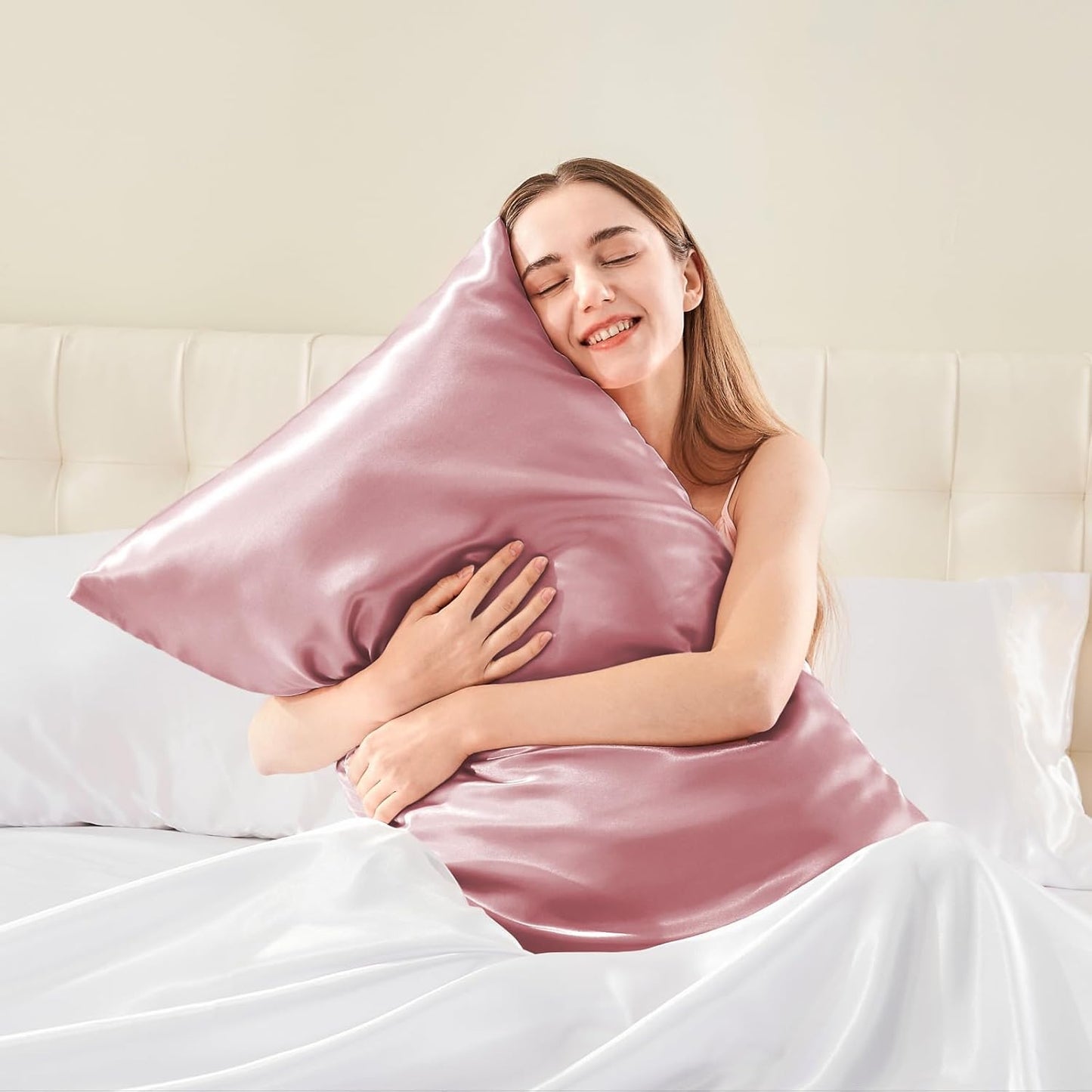 BEDELITE Satin Body Pillow Cover, Super Soft and Cooling Body Pillow Pillowcase for Hair and Skin, Breathable Silky Full Long Pillowcase Cover(20"x54", Nostalgia)